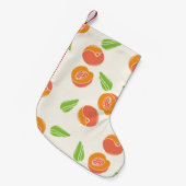 Peachy Keen: Heldere Naadloze Elegantie Kleine Kerstsok (Voorkant (Hangend))