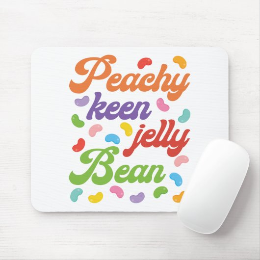 Peachy Keen Jelly Bean Easter Candy Retro Muismat (Met muis)