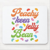 Peachy Keen Jelly Bean Easter Candy Retro Muismat (Voorkant)