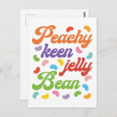 Peachy Keen Jelly Bean Easter Snoep Retro Briefkaart (Voorkant / Achterkant)