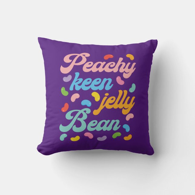 Peachy Keen Jelly Bean Kussen (Voorkant)