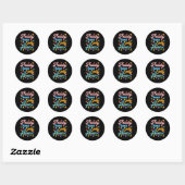 Peachy Keen Jelly Bean Ronde Sticker (Vel)