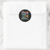 Peachy Keen Jelly Bean Ronde Sticker (Tas)