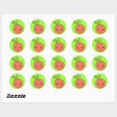 Peachy Keen Ronde Sticker (Vel)