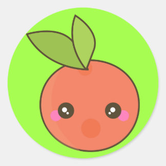 Peachy Keen Ronde Sticker
