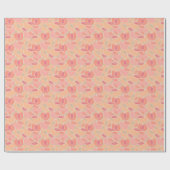 Peachy Keen Zomerfruit Cadeaupapier (Vlak)