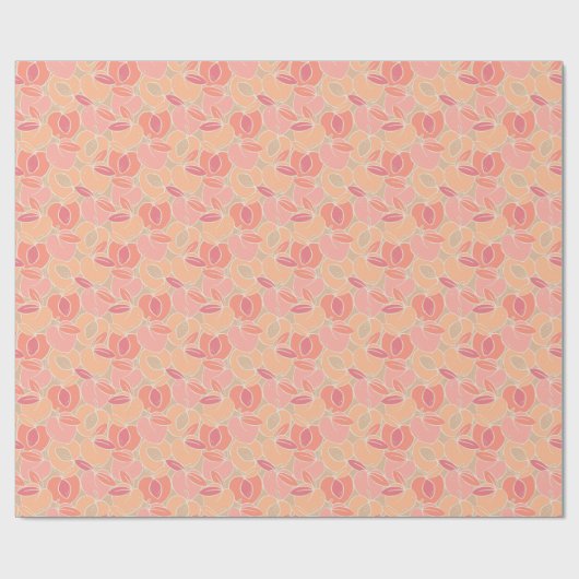 Peachy Keen Zomerfruit Cadeaupapier (Vlak)