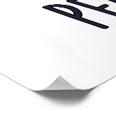 Peachy King Grappige Peach Pun Poster (Hoek)