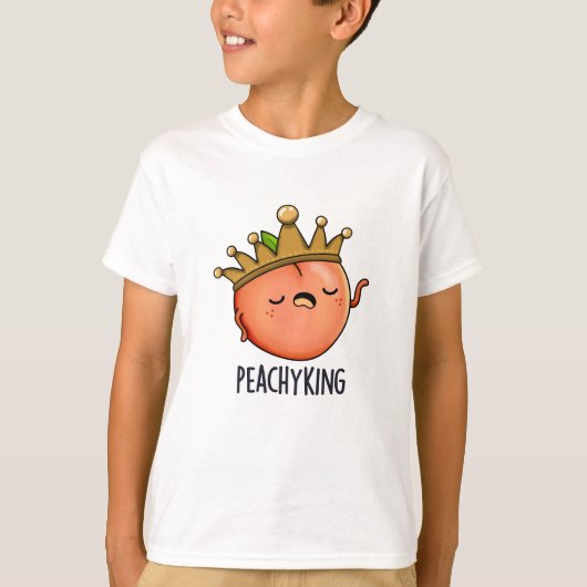 Peachy King Grappige Peach Pun T-shirt (Voorkant)