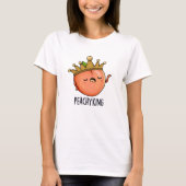 Peachy King Grappige Peach Pun T-shirt (Voorkant)