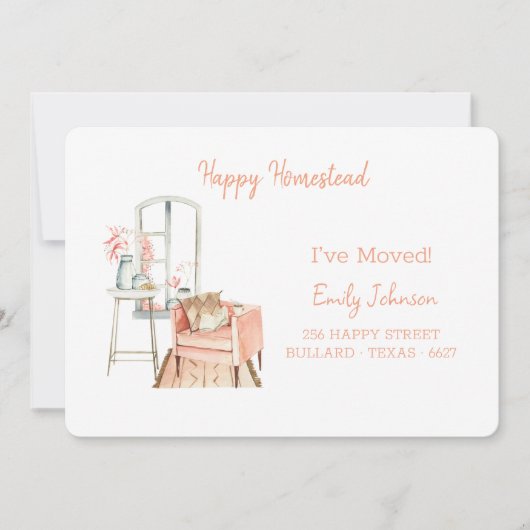 Peachy Living lancering verplaatsen Aankondiging (Voorkant)