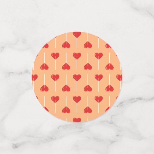 Peachy Love Suckers Red Confetti (Kleine voorkant)