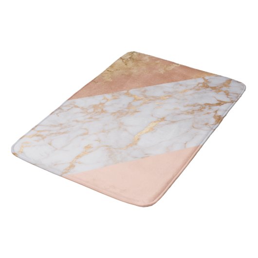 Peachy Marble Elegance Badmat (Gekanteld)