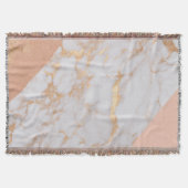 Peachy Marble Elegance Deken (Voorkant)