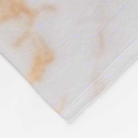 Peachy Marble Elegance Fleece Deken (Hoek)