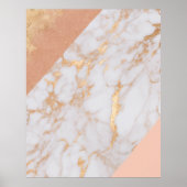 Peachy Marble Elegance Poster (Voorkant)
