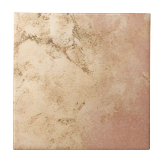 Peachy Marble Elegance Tegeltje (Voorkant)