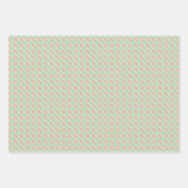 Peachy Mint Magic Wrapping Paper Flat Sheet Set (Voorkant 3)