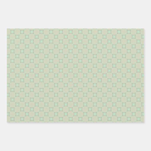 Peachy Mint Magic Wrapping Paper Flat Sheet Set (Voorkant 2)