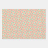 Peachy Mint Tango Wrapping Paper Flat Sheet Set (Voorkant 3)
