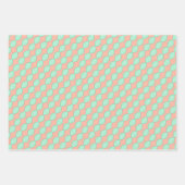 Peachy Mint Tango Wrapping Paper Flat Sheet Set (Voorkant 2)