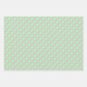 Peachy Mint Tango Wrapping Paper Flat Sheet Set (Voorkant)