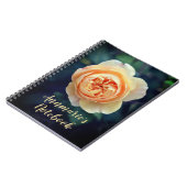 Peachy Oranje Garden Roos Flower Personalized Notitieboek (Linkerzijde)
