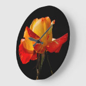 Peachy Oranje Roos Grote Klok (Hoek)