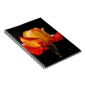 Peachy Oranje Roos Notitieboek (Rechterzijde)