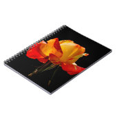 Peachy Oranje Roos Notitieboek (Linkerzijde)