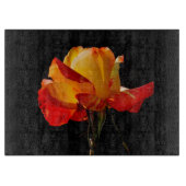 Peachy Oranje Roos Snijplank (Voorkant)