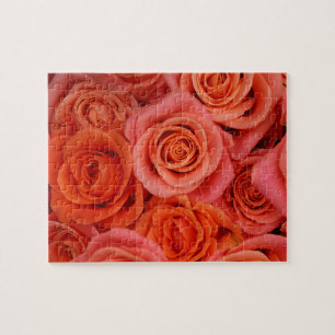 Peachy-oranje Tea Rozen Legpuzzel