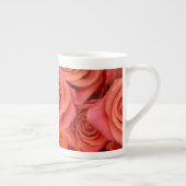 Peachy-oranje Tea Rozen Porselein Kop (Rechts)