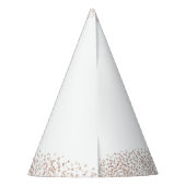 Peachy Owl Faux Glitter Birthday Pet Feesthoedjes (Achterkant)