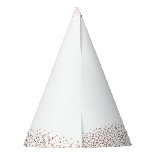 Peachy Owl Faux Glitter Birthday Pet Feesthoedjes (Achterkant)