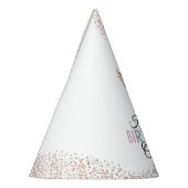 Peachy Owl Faux Glitter Birthday Pet Feesthoedjes (Links)