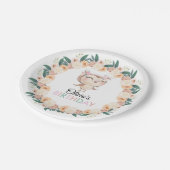 Peachy Owl Verjaardagsfeestje Bord (Gekanteld)