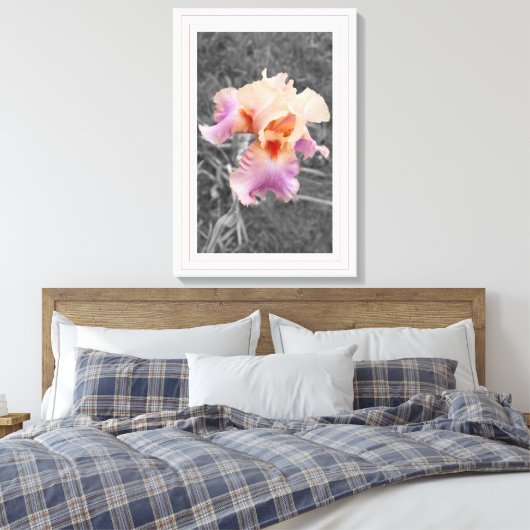 Peachy Paarse Canvas Afdruk (Insitu (Slaapkamer))