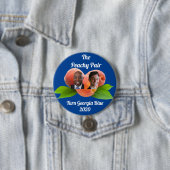 Peachy Pair Georgia 2020 - Senaat -Warnock/Ossoff Ronde Button 7,6 Cm (In situ)