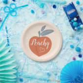 Peachy Papieren Bordje (Feest)