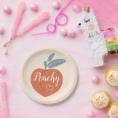 Peachy Papieren Bordje (Feest)