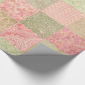 Peachy Patchwork Cadeaupapier (Hoek)