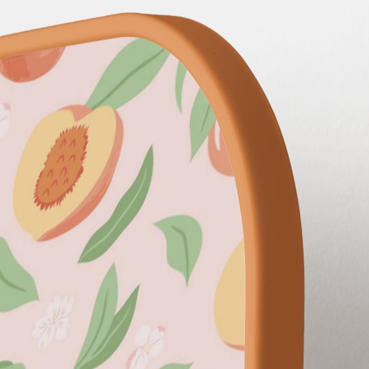 Peachy Peach Floral Pickleball Paddle (Links Detail)