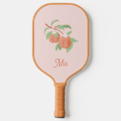 Peachy Peach Floral Pickleball Paddle (Achterkant)