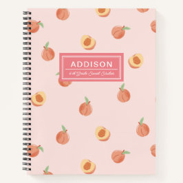 Peachy Peach School Spiral Notitieboek