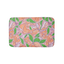 Peachy Petal Bath Mat