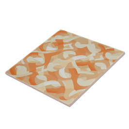 Peachy Petals Abrikozenbloesem Kaleidoscoop Tegeltje