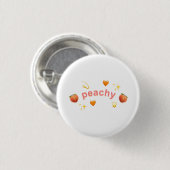 Peachy Pin Badge Ronde Button 3,2 Cm (Voorkant /achterkant)