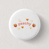 Peachy Pin Badge Ronde Button 3,2 Cm (Voorkant)