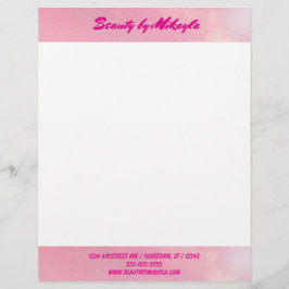 Peachy Pink Beauty Stylist Esthetician Briefhoofd